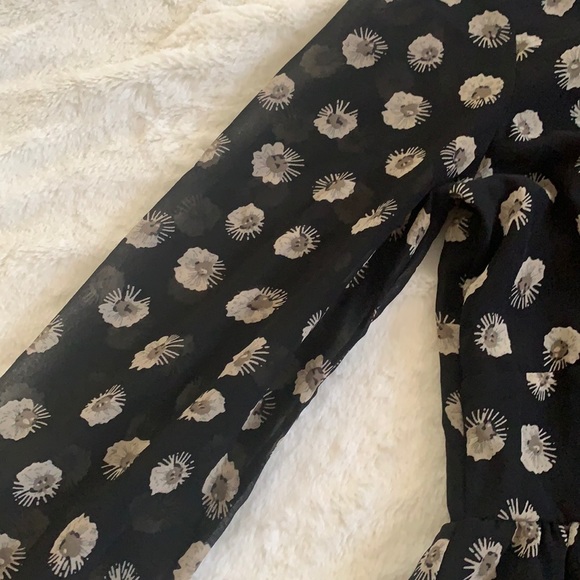 [F21] Romper Flower Print Dress - Picture 2 of 6